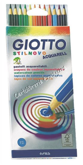 Pastelli acquerellabili Giotto Stilnovo Acquarell. Scatola in